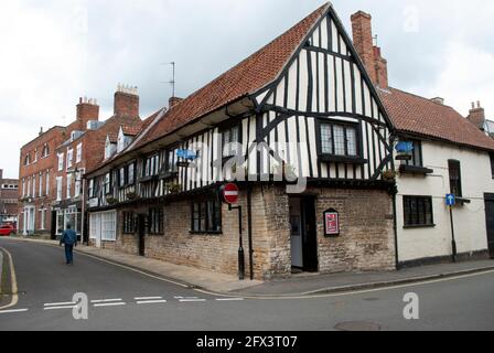 Öffentliches Haus des blauen Schweins in Grantham Stockfoto