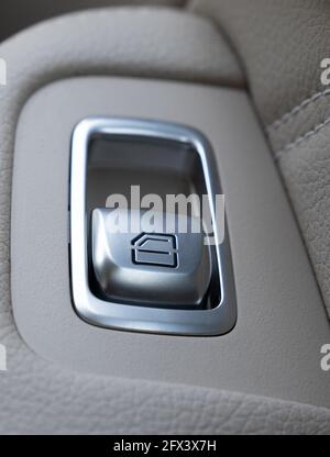 Moderne Luxus komfortable Auto Interieur, Details Stockfoto