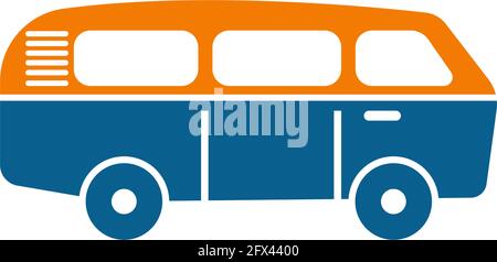 Einfache Caravan Mobile Icon Logo Design Vektor Vorlage Stock Vektor