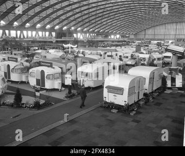 Die Zweirad- und Caravanausstellung in RAI, die Caravans, 23. Februar 1966, CARAVANS, Ausstellungen, Zweiräder, Niederlande, Foto der Presseagentur des 20. Jahrhunderts, Nachrichten zu erinnern, Dokumentation, historische Fotografie 1945-1990, visuelle Geschichten, Menschliche Geschichte des zwanzigsten Jahrhunderts, Momente in der Zeit festzuhalten Stockfoto