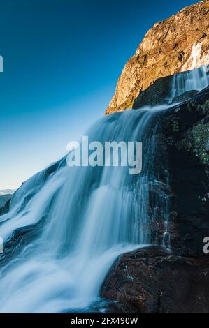 Wasserfall im Jotunheimen Nationalpark, Norwegen Stockfoto