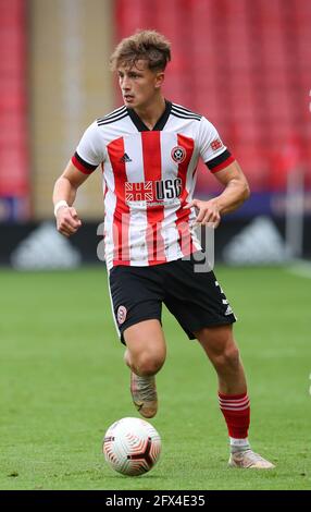 Sheffield, England, 24. Mai 2021. Harry Boyes von Sheffield United während des Spiels der Professional Development League in der Bramall Lane, Sheffield. Bildnachweis sollte lauten: Simon Bellis/ Sportimage Stockfoto