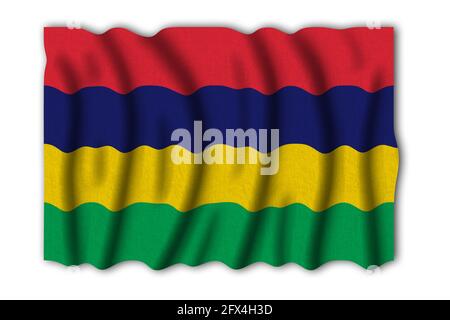 WWWWWWWWWWWWWWWWW 3D Rendering Flagge der Welt zu studieren Stockfoto