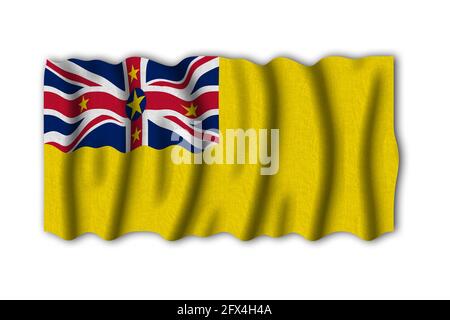 WWWWWWWWWWWWWWWWW 3D Rendering Flagge der Welt zu studieren Stockfoto