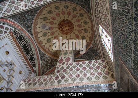 Türkei; Istanbul; Sultanahmet hat seinen Namen von der Sultanahmet Camil, der Blauen Moschee, und ist das Herz der Altstadt. Stockfoto