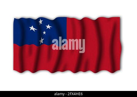 WWWWWWWWWWWWWWWWW 3D Rendering Flagge der Welt zu studieren Stockfoto