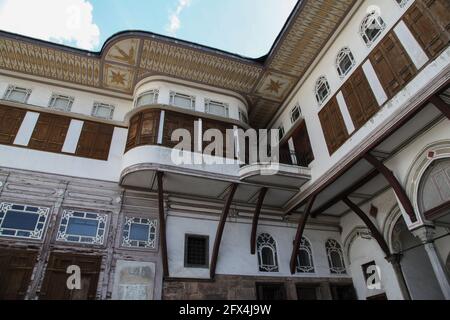 Türkei; Istanbul; Sultanahmet hat seinen Namen von der Sultanahmet Camil, der Blauen Moschee, und ist das Herz der Altstadt. Stockfoto