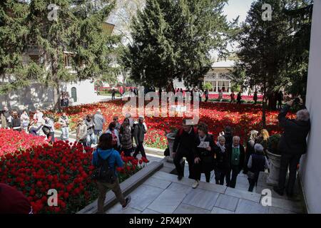 Türkei; Istanbul; Sultanahmet hat seinen Namen von der Sultanahmet Camil, der Blauen Moschee, und ist das Herz der Altstadt. Stockfoto