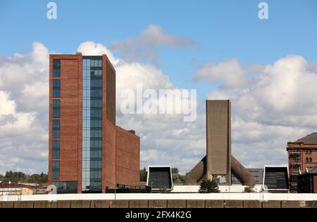 Kingsway Tunnel Ventilation Shaft in Liverpool Stockfoto