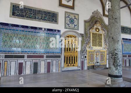 Türkei; Istanbul; Sultanahmet hat seinen Namen von der Sultanahmet Camil, der Blauen Moschee, und ist das Herz der Altstadt. Stockfoto