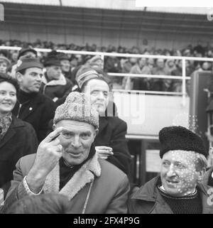 Eisschnelllauf-Europameisterschaften in Deventer, Klaas Schenk, 23. Januar 1966, SCHATSKAMPIOEN, Niederlande, Presseagentur des 20. Jahrhunderts, Foto, Nachrichten zum erinnern, Dokumentarfilm, historische Fotografie 1945-1990, visuelle Geschichten, Menschliche Geschichte des zwanzigsten Jahrhunderts, Momente in der Zeit festzuhalten Stockfoto