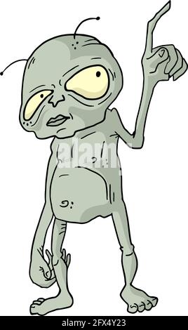 Puppe Alien Stock Vektor