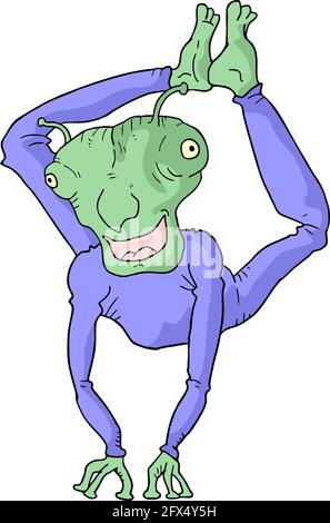 Lustige Alien Stock Vektor