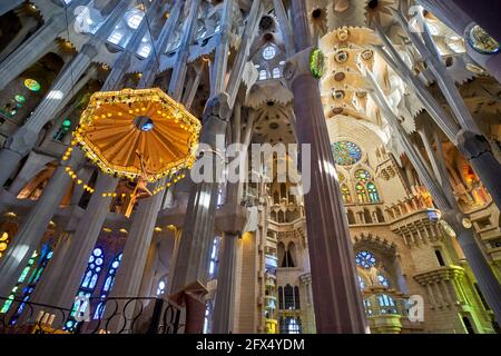 Barcelona. Katalonien. Spanien. Basílica de la Sagrada Família Stockfoto