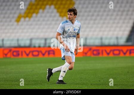 Charles Leclerc während des Benefizfußballspiels der Partita Del Cuore im Allianz-Stadion am 25. Mai 2021 in Turin, Italien. Stockfoto