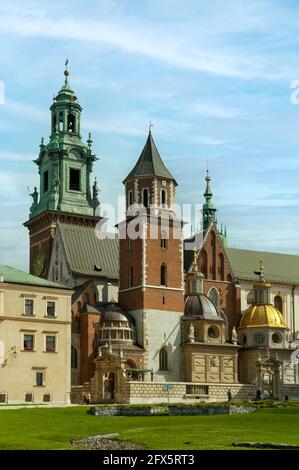 Kathedrale im Wawel-Schloss, Krakau, Polen Stockfoto