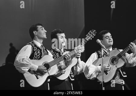 Grand Gala du Disque 1965, Trio Hellenique, 2. Oktober 1965, Musik, Musikpreise, Niederlande, Foto der Presseagentur des 20. Jahrhunderts, zu erinnerende Nachrichten, Dokumentarfilm, historische Fotografie 1945-1990, visuelle Geschichten, Menschliche Geschichte des zwanzigsten Jahrhunderts, Momente in der Zeit festzuhalten Stockfoto