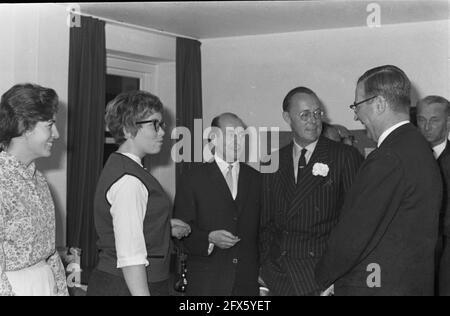 Prinz Bernhard eröffnete Studenthouse Westermarkt in Amsterdam, 16. Oktober 1962, Studentenhäuser, Niederlande, 20. Jahrhundert Presseagentur Foto, Nachrichten zu erinnern, Dokumentarfilm, historische Fotografie 1945-1990, visuelle Geschichten, Menschliche Geschichte des zwanzigsten Jahrhunderts, Momente in der Zeit festzuhalten Stockfoto