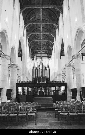 Grote of St. Vituskerk in Naarden restauriert; Kircheninnenraum, 23. November 1978, Kirchen, Niederlande, Presseagentur des 20. Jahrhunderts, Foto, Nachrichten zum erinnern, Dokumentarfilm, historische Fotografie 1945-1990, visuelle Geschichten, Menschliche Geschichte des zwanzigsten Jahrhunderts, Momente in der Zeit festzuhalten Stockfoto