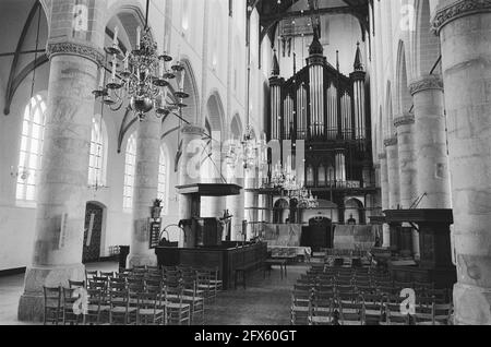 Grote of St. Vituskerk in Naarden restauriert; Innenraum der Kirche, 23. November 1978, Kirchen, Niederlande, Presseagentur des 20. Jahrhunderts, Foto, Nachrichten zum erinnern, Dokumentarfilm, historische Fotografie 1945-1990, visuelle Geschichten, Menschliche Geschichte des zwanzigsten Jahrhunderts, Momente in der Zeit festzuhalten Stockfoto