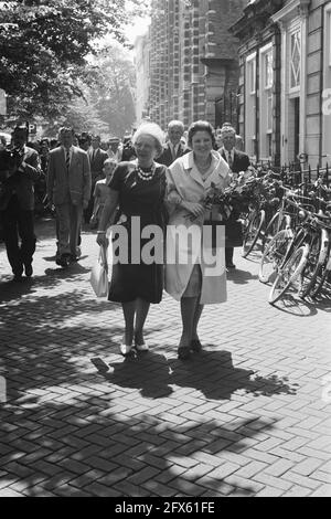 H. K. H. Princess Beatrix Doctoral Free Study in Law, 7. Juli 1961, STUDIEN, Niederlande, 20. Jahrhundert Presseagentur Foto, Nachrichten zu erinnern, Dokumentarfilm, historische Fotografie 1945-1990, visuelle Geschichten, Menschliche Geschichte des zwanzigsten Jahrhunderts, Momente in der Zeit festzuhalten Stockfoto