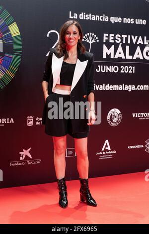 Madrid, Spanien. Mai 2021. Ana Turpin nimmt am 24. Filmfestival von Málaga Teil, einer Fotoschau im Circulo de Bellas Artes in Madrid. Kredit: SOPA Images Limited/Alamy Live Nachrichten Stockfoto