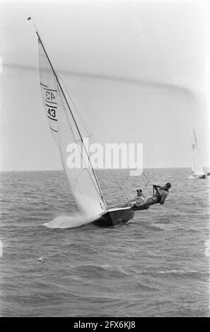 Hollandweek II. Segler in Aktion, 3. August 1967, Segeln, Niederlande, 20. Jahrhundert Presseagentur Foto, Nachrichten zu erinnern, Dokumentarfilm, historische Fotografie 1945-1990, visuelle Geschichten, Menschliche Geschichte des zwanzigsten Jahrhunderts, Momente in der Zeit festzuhalten Stockfoto