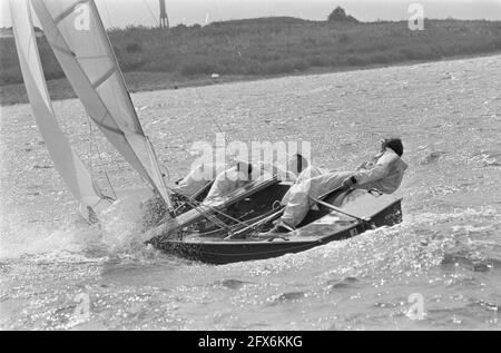 Hollandweek II. Segler in Aktion, 3. August 1967, Segel, Niederlande, 20. Jahrhundert Presseagentur Foto, Nachrichten zu erinnern, Dokumentarfilm, historische Fotografie 1945-1990, visuelle Geschichten, Menschliche Geschichte des zwanzigsten Jahrhunderts, Momente in der Zeit festzuhalten Stockfoto