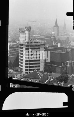 Höchstes Bürogebäude in Utrecht, 6. Juni 1961, Niederlande, Presseagentur des 20. Jahrhunderts, Foto, Nachrichten zu erinnern, Dokumentarfilm, historische Fotografie 1945-1990, visuelle Geschichten, Menschliche Geschichte des zwanzigsten Jahrhunderts, Momente in der Zeit festzuhalten Stockfoto