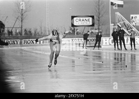 IJsselcup-Wettbewerbe Eislaufen, Deventer, 21. November 1970, SCHLITTSCHUHLAUFEN, Eislaufen, Sport, Sport, Niederlande, Foto der Presseagentur des 20. Jahrhunderts, News to remember, Dokumentarfilm, historische Fotografie 1945-1990, visuelle Geschichten, Menschliche Geschichte des zwanzigsten Jahrhunderts, Momente in der Zeit festzuhalten Stockfoto