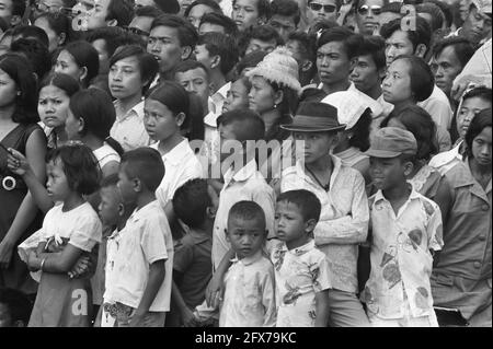 Indonesien, Jakarta, Prozession, 20. August 1971, Paraden, Niederlande, Foto der Presseagentur des 20. Jahrhunderts, Nachrichten zu erinnern, Dokumentarfilm, historische Fotografie 1945-1990, visuelle Geschichten, Menschliche Geschichte des zwanzigsten Jahrhunderts, Momente in der Zeit festzuhalten Stockfoto