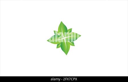 Green Tree Blatt Ökologie Natur Element Symbol Logo Vektor Vorlage Abbildung Stock Vektor