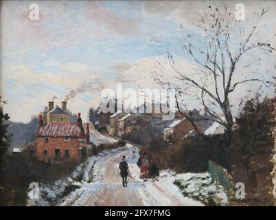 Fox Hill, Upper Norwood von Camille Pissarro, französischer Impressionist, in der National Gallery, London, Großbritannien Stockfoto