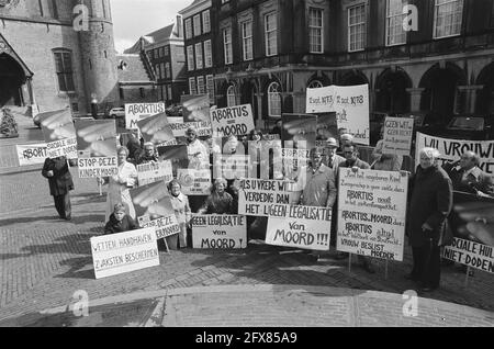 Anti-Abtreibungsdemonstration Pater Koopman, 12. September 1978, Demonstrationen, Niederlande, 20. Jahrhundert Presseagentur Foto, Nachrichten zu erinnern, Dokumentarfilm, historische Fotografie 1945-1990, visuelle Geschichten, Menschliche Geschichte des zwanzigsten Jahrhunderts, Momente in der Zeit festzuhalten Stockfoto