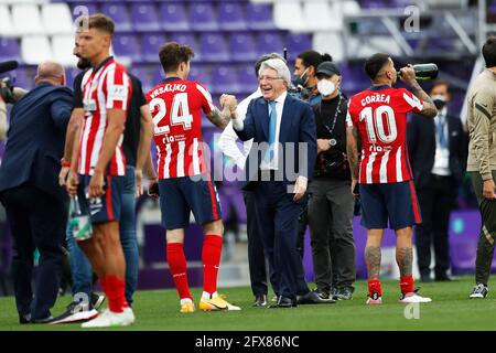 Valladolid, Spanien. Kredit: D. 22. Mai 2021. Enrique Cerezo (Atletico) Fußball/Fußball : Spanische Primera-Division 'Liga Santander'-Spiel zwischen Real Valladolid CF 1-2 Atletico de Madrid im Estadio Municipal Jose Zorrilla in Valladolid, Spanien. Quelle: D .Nakashima/AFLO/Alamy Live News Stockfoto