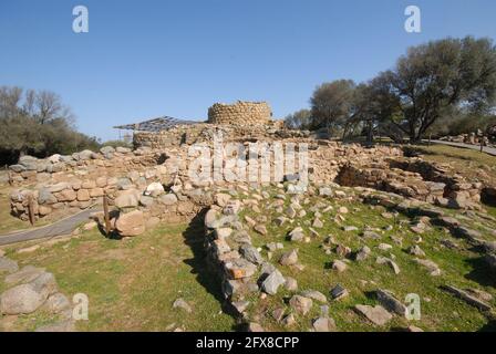 Nuraghe La Prisgiona, Arzachena, Sardegna Stockfoto