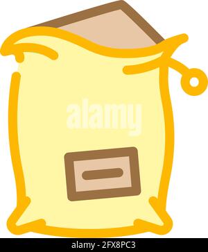 Farbe Symbol Vektorgrafik für Beutel Kompost Stock Vektor