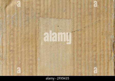 Brauner Karton, Hintergrund mit Papiertextur. Hohe Auflösung. Stockfoto
