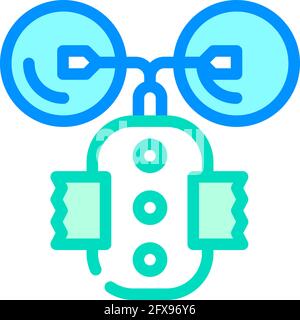 Stimulans Gerät Farbe Symbol Vektor Illustration Stock Vektor