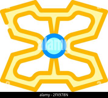 Stimulans Gadget Farbe Symbol Vektor Illustration Stock Vektor