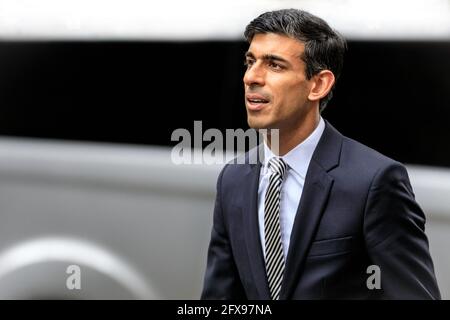 Rishi Sunak, Abgeordneter, Politiker der britischen Konservativen Partei, Schatzkanzler, Downing Street, London, Großbritannien Stockfoto