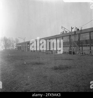 Bau, Provisorium der Medizinischen Fakultät in Rotterdam, 18. April 1966, Fakultäten, Bau, Niederlande, Presseagentur des 20. Jahrhunderts, Foto, Nachrichten zum erinnern, Dokumentarfilm, historische Fotografie 1945-1990, visuelle Geschichten, Menschliche Geschichte des zwanzigsten Jahrhunderts, Momente in der Zeit festzuhalten Stockfoto