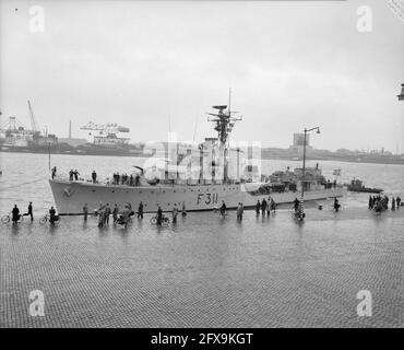 Besuch der britischen und norwegischen Flotte in Rotterdam, 25. März 1957, Flottenbesuche, Niederlande, 20. Jahrhundert Presseagentur Foto, Nachrichten zu erinnern, Dokumentarfilm, historische Fotografie 1945-1990, visuelle Geschichten, Menschliche Geschichte des zwanzigsten Jahrhunderts, Momente in der Zeit festzuhalten Stockfoto