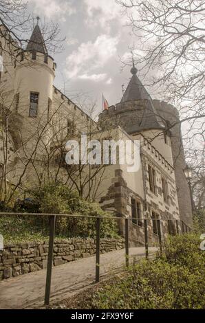 Die Burg Rode ist eine Höhenburg in der Stadtmitte von Herzogenrath Stockfoto