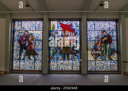 SACHSENHAUSEN, DEUTSCHLAND - 18. AUGUST 2017: Gedenkstätte des Konzentrationslagers Sachsenhausen. Stockfoto