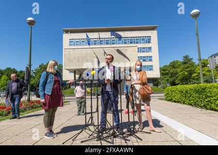 Tomislav Tomasevic wird zum neuen Bürgermeister der kroatischen Hauptstadt Zagreb gewählt Stockfoto