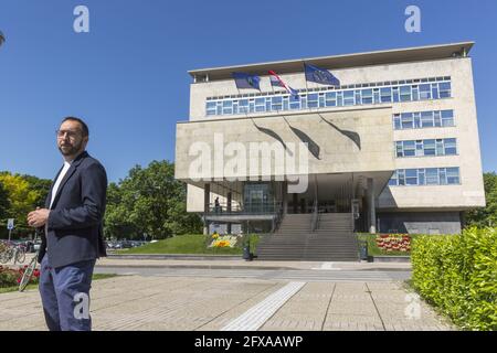 Tomislav Tomasevic wird zum neuen Bürgermeister der kroatischen Hauptstadt Zagreb gewählt Stockfoto