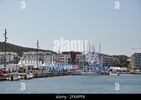 Segeltörn der Tour de France in La Seyne sur Mer Var Frankreich Stockfoto