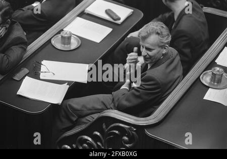 Senat . Prüfung des Lohngesetzes von Minister Roolvink, 10. Februar 1970, 20. Jahrhundert Presseagentur Foto, Nachrichten zu erinnern, Dokumentarfilm, historische Fotografie 1945-1990, visuelle Geschichten, Menschliche Geschichte des zwanzigsten Jahrhunderts, Momente in der Zeit festzuhalten Stockfoto