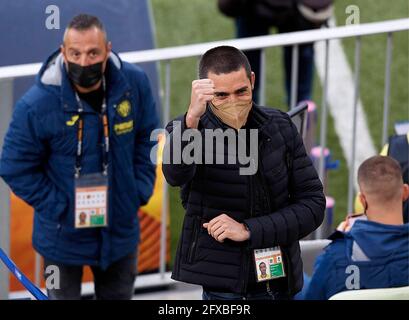 Danzig, Polen. Mai 2021. Der ehemalige Villarreal-Spieler Bruno Soriano beim UEFA Europa League Final Fußballspiel Villarreal gegen Manchester United in der Arena Danzig, Polen. 26. Mai 2021 Paul/CORDON PRESS Credit: CORDON PRESS/Alamy Live News Stockfoto